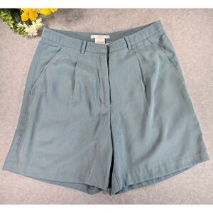 Nike Golf Women 14 Pleated Trouser Shorts Dusty Sage Green LG Athleisure Sporty